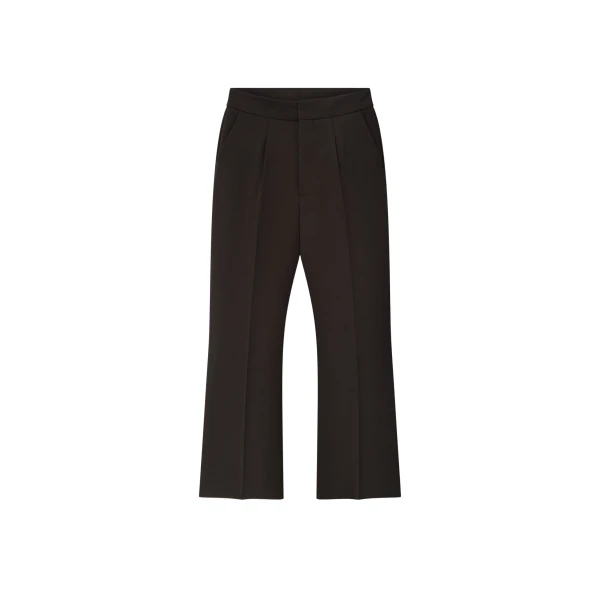 Fear of God Double Weave Wool Tailored Flared Pants in Brown | Coveti