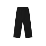 Fear of God Double Weave Wool Wide Leg Drawstring Pants in Black | Coveti