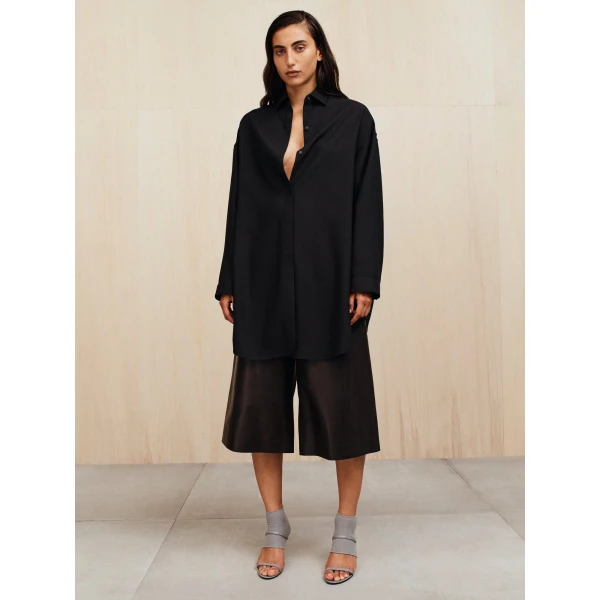 Fear of God Easy Care Wool Classic Shirt in Black | Men Shirts | Coveti