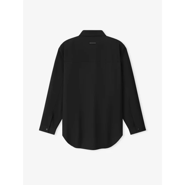 Fear of God Easy Care Wool Classic Shirt in Black | Men Shirts | Coveti
