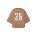 Fear of God Essentials 3/4 Sleeve Crewneck in Washed Ginger | Coveti