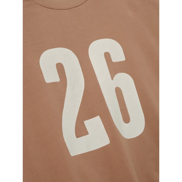 Fear of God Essentials 3/4 Sleeve Crewneck in Washed Ginger | Sweatshirts | Coveti
