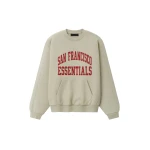 Fear of God Essentials 49ers 90s Relaxed Crewneck in Sandstone | Coveti