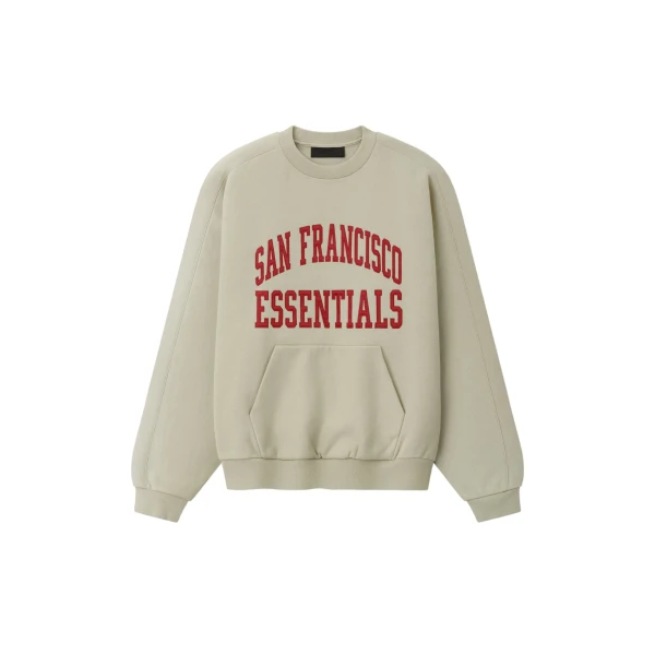 Essentials 49ers 90s Relaxed Crewneck in Sandstone