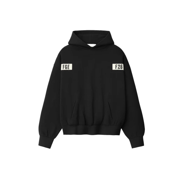 Fear of God Essentials 90s Hoodie in Vintage Black | Coveti