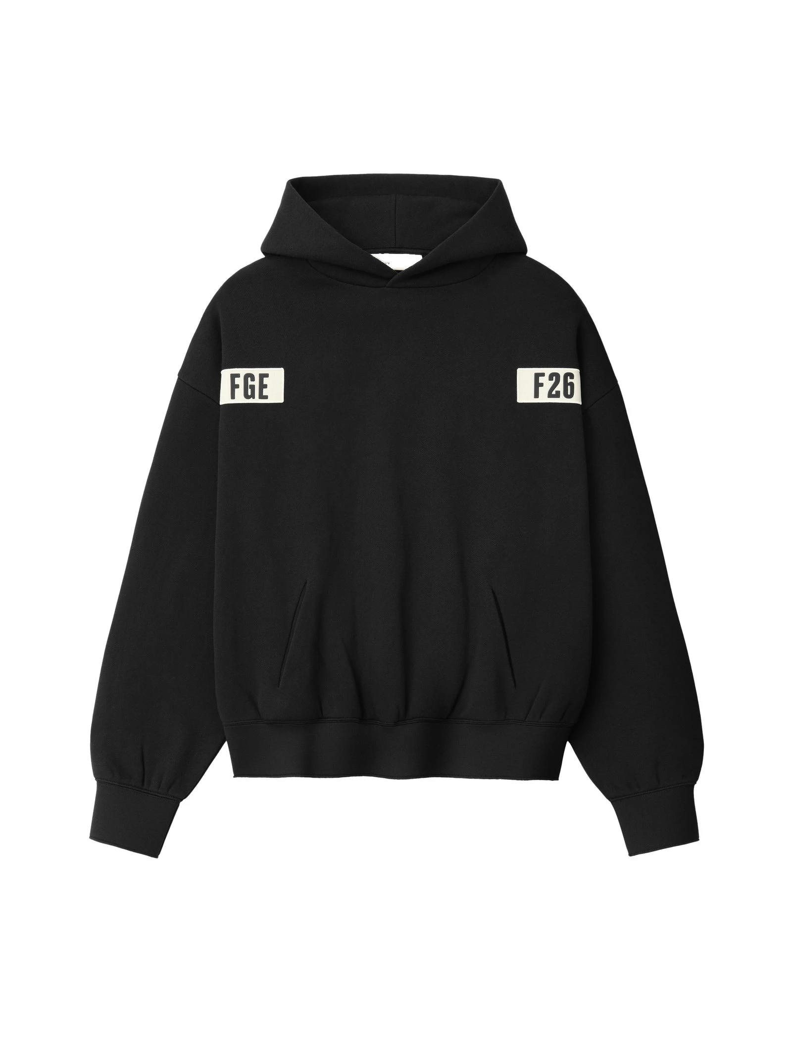 Fear of God Essentials 90s Hoodie in Vintage Black Fear of God Essentials 90s Hoodie in Vintage Black | Coveti