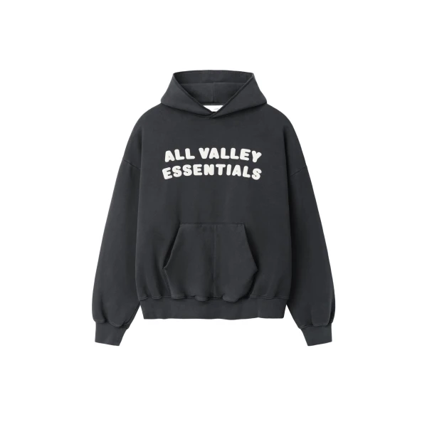 Essentials 90s Hoodie in Washed Iron Grey
