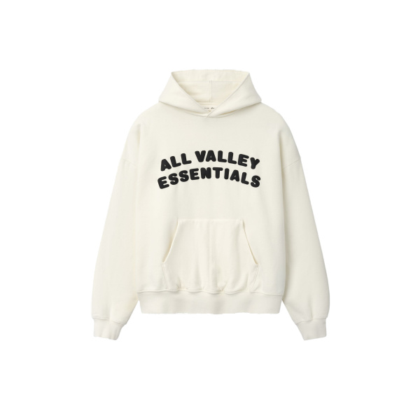 Fear of God Essentials 90s Hoodie in Washed Ivory | Coveti