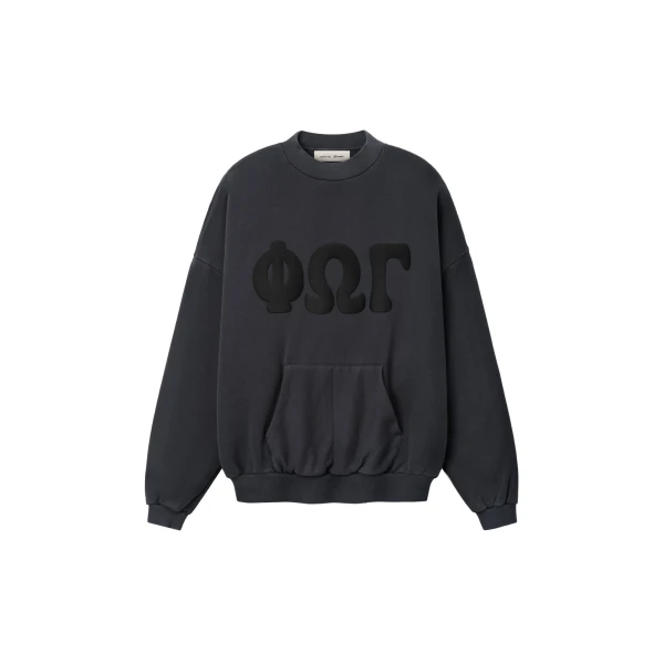 Fear of God Essentials 90s Sweatshirt in Washed Iron Grey | Coveti