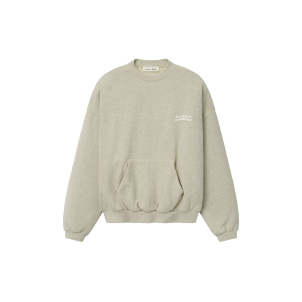 Fear of God Essentials 90s Sweatshirt in Washed Vanilla Heather | Coveti