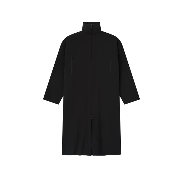 Fear of God Essentials Active Trace Full Length Trench in Vintage Black | Coveti