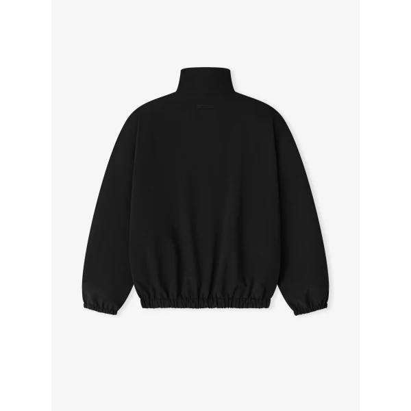 Fear of God Essentials Active Trace Half Zip Track Jacket in Vintage Black | Men Jackets | Coveti