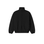 Fear of God Essentials Active Trace Half Zip Track Jacket in Vintage Black | Coveti