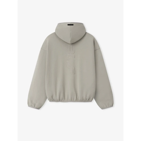 Fear of God Essentials Active Trace Modern Fleece Hoodie in Seal | Sweatshirts | Coveti