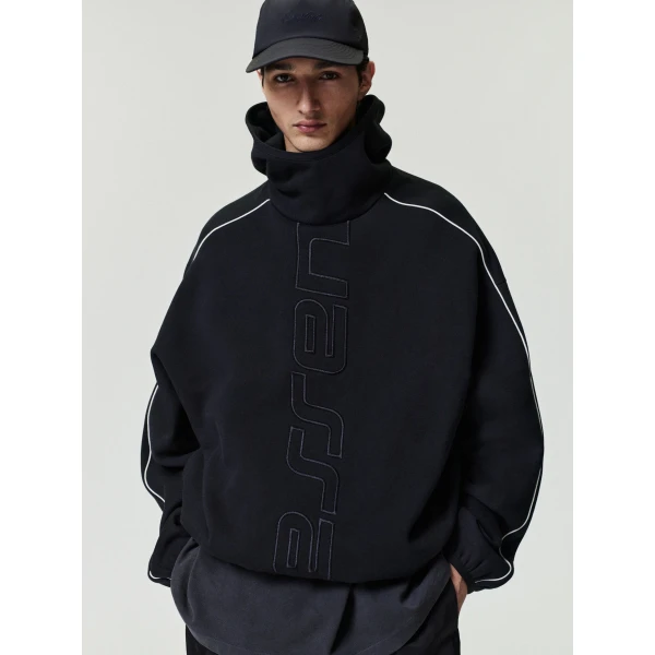 Fear of God Essentials Active Trace Modern Fleece Hoodie in Vintage Black | Sweatshirts | Coveti