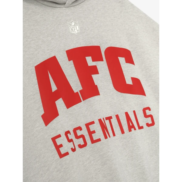 Fear of God Essentials American Sport Hoodie in Heather Stone | Sweatshirts | Coveti