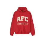 Fear of God Essentials American Sport Hoodie in Red | Coveti