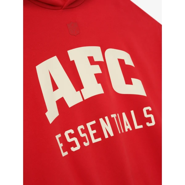 Fear of God Essentials American Sport Hoodie in Red | Sweatshirts | Coveti