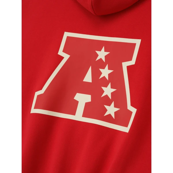 Fear of God Essentials American Sport Hoodie in Red | Sweatshirts | Coveti
