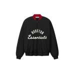 Fear of God Essentials Astros Half Zip Pullover in Black | Coveti