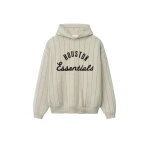 Fear of God Essentials Astros Sport Hoodie in Heather Stone with Black Pinstripes Fear of God Essentials Astros Sport Hoodie in Heather Stone with Black Pinstripes | Coveti
