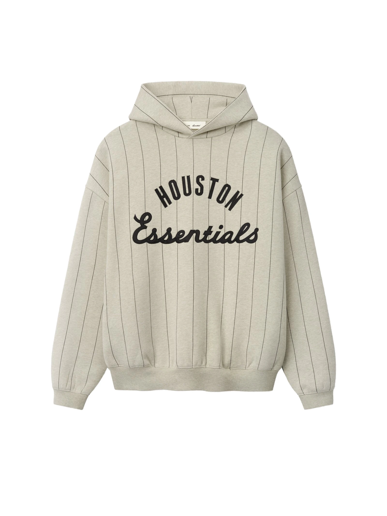 Fear of God Essentials Astros Sport Hoodie in Heather Stone with Black Pinstripes Fear of God Essentials Astros Sport Hoodie in Heather Stone with Black Pinstripes | Coveti