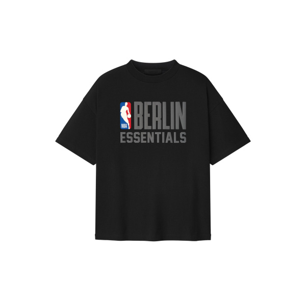 Fear of God Essentials Berlin 90s Fit Tee in Black | Coveti