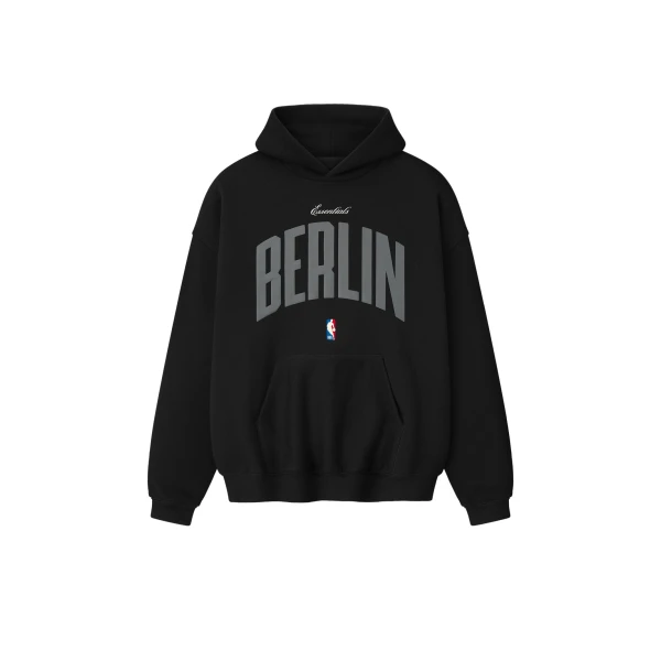 Essentials Berlin 90s Hoodie in Black
