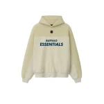 Fear of God Essentials Bills 90s Relaxed Hoodie in Vanilla Heather | Coveti