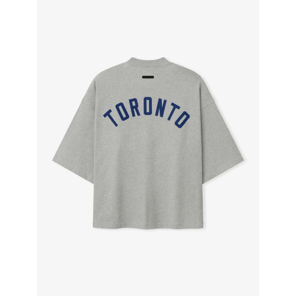 Fear of God Essentials Blue Jays Merch Tee in Concrete Heather | T-shirts & vests | Coveti
