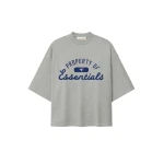 Fear of God Essentials Blue Jays Merch Tee in Concrete Heather | Coveti