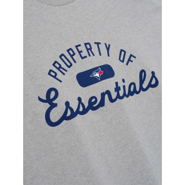 Fear of God Essentials Blue Jays Merch Tee in Concrete Heather | T-shirts & vests | Coveti