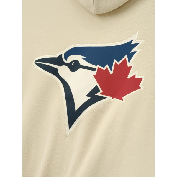 Fear of God Essentials Blue Jays Sport Hoodie in Oat | Sweatshirts | Coveti