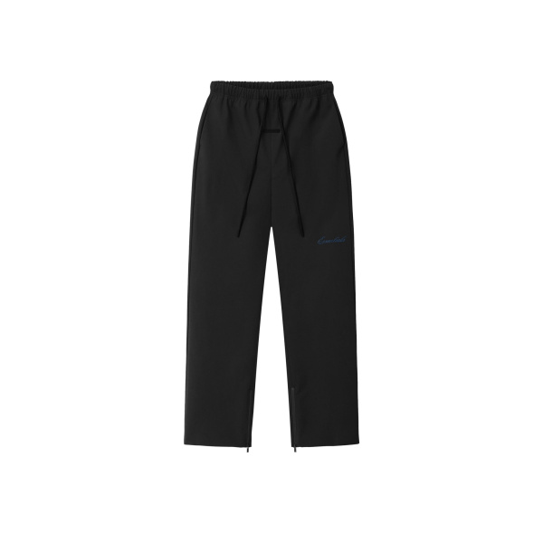 Fear of God Essentials Bonded Nylon Signature Classic Track Pant in Black | Coveti
