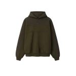 Fear of God Essentials Browns 90s Relaxed Hoodie in Wood Heather | Coveti