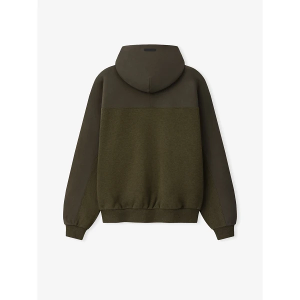 Fear of God Essentials Browns 90s Relaxed Hoodie in Wood Heather | Sweatshirts | Coveti