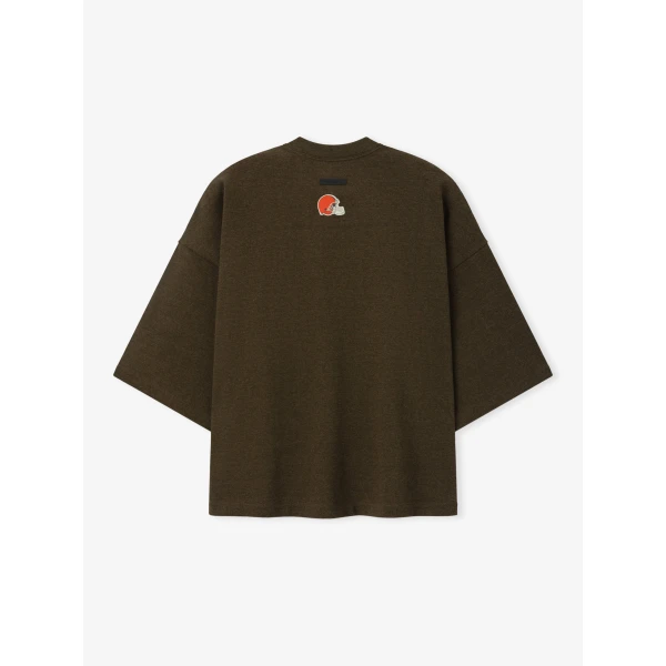 Fear of God Essentials Browns Merch Tee in Wood Heather | T-shirts & vests | Coveti