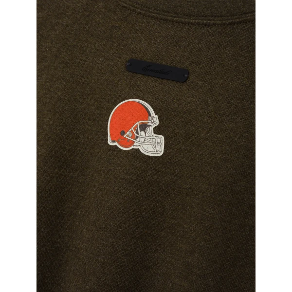 Fear of God Essentials Browns Merch Tee in Wood Heather | T-shirts & vests | Coveti