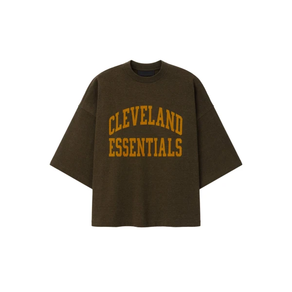 Essentials Browns Merch Tee in Wood Heather