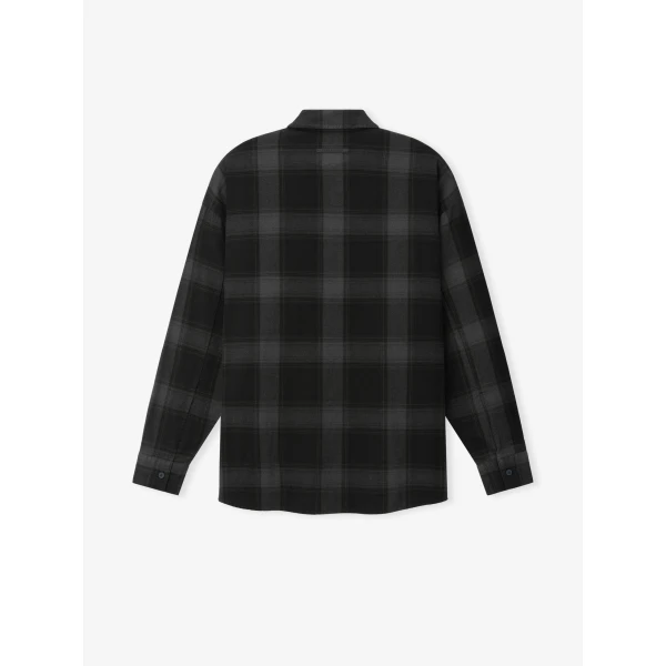 Fear of God Essentials Button Down Shirt in Black Plaid | Men Shirts | Coveti