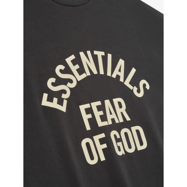 Fear of God Essentials Campus 90s Tee in Faded Black | T-shirts & vests | Coveti