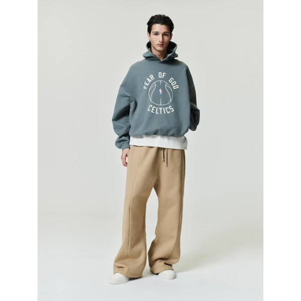 Fear of God Essentials Celtics x Barkley Hendricks 90s Hoodie in Balsam Green | Sweatshirts | Coveti