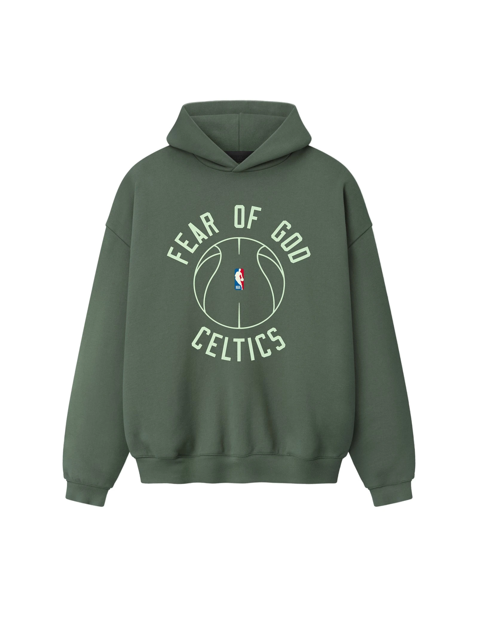Fear of God Essentials Celtics x Barkley Hendricks 90s Hoodie in Balsam Green Fear of God Essentials Celtics x Barkley Hendricks 90s Hoodie in Balsam Green | Coveti