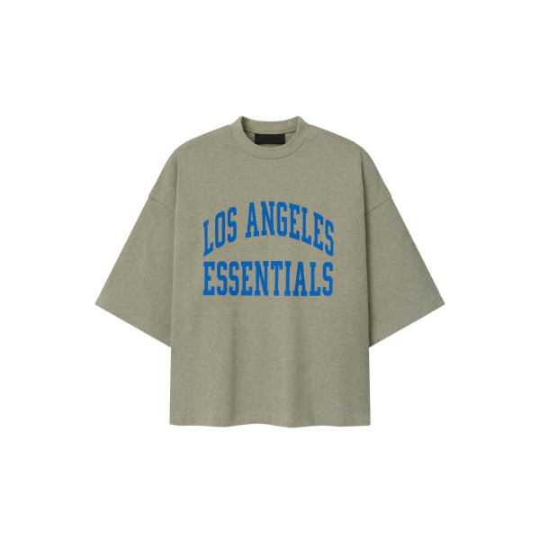 Fear of God Essentials Chargers Merch Tee in Seal Heather | Coveti