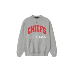 Fear of God Essentials Chiefs Sport Crewneck in Concrete Heather | Coveti