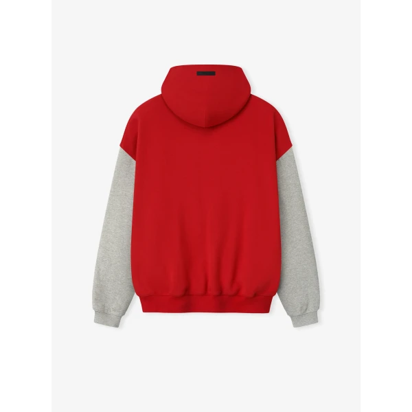 Fear of God Essentials Chiefs Sport Hoodie in Red and Concrete Heather | Sweatshirts | Coveti