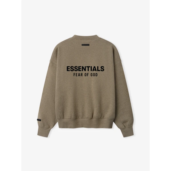 Fear of God Essentials Classic Crewneck Sweatshirt in Homestead Heather | Sweatshirts | Coveti