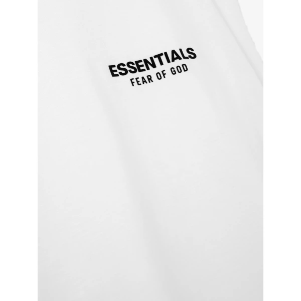Fear of God Essentials Classic Cut-Off in Bright White | T-shirts & vests | Coveti