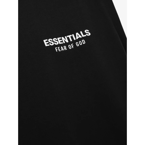 Fear of God Essentials Classic Cut-Off in Vintage Black | T-shirts & vests | Coveti