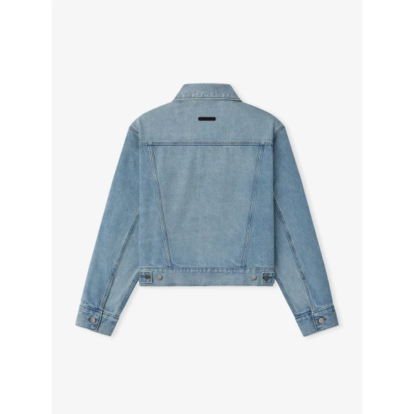 Fear of God Essentials Classic Denim Jacket in Classic Blue | Men Jackets | Coveti